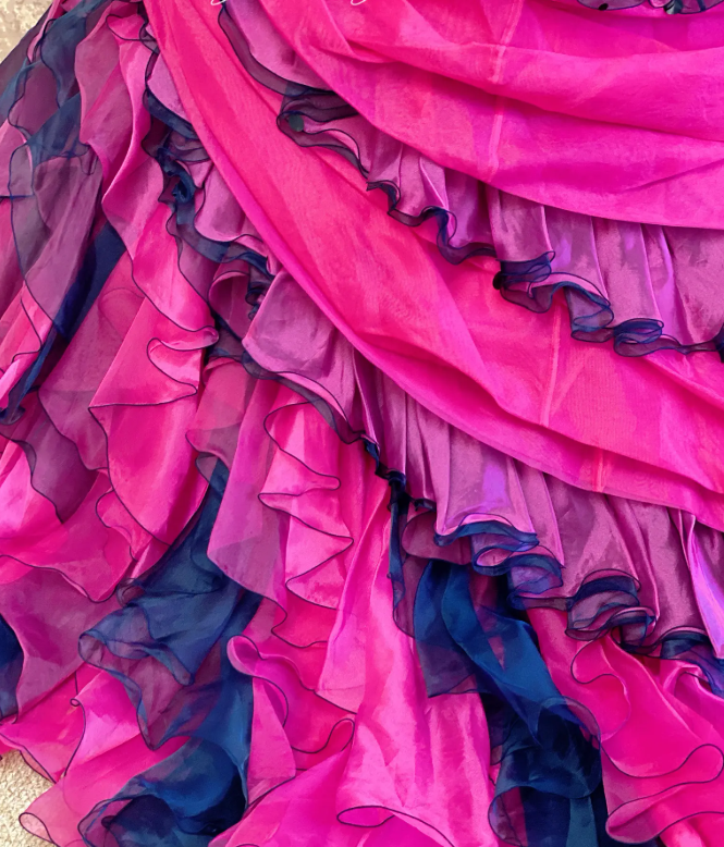 Gorgeous Hot Pink Sweet 16 Dress Halter Long Evening Dress Ball Gown Tulle Applique Prom Dress DP05879