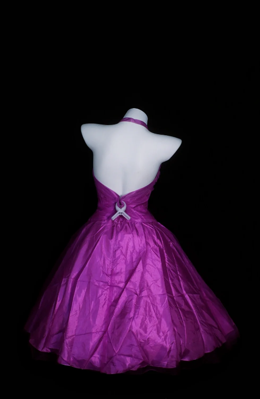 Sexy Purple Birthday Dress Halter A-line Tulle Homecoming Dress DP05928