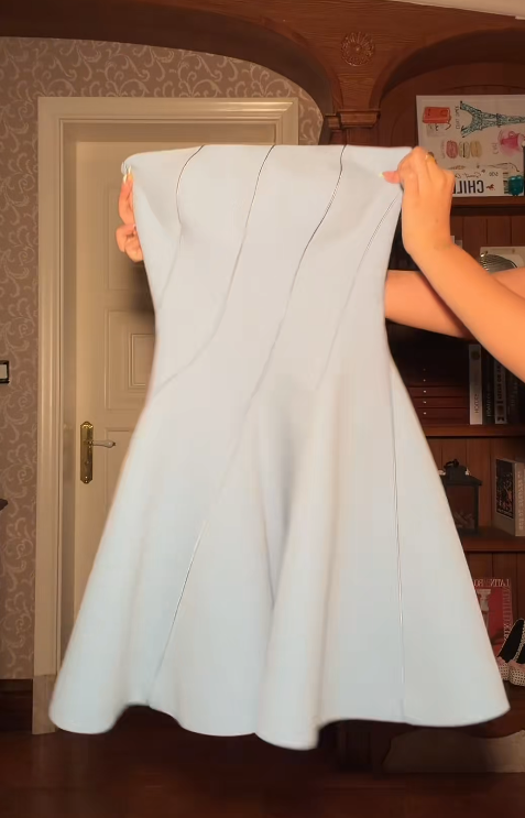 Sexy Blue Birthday Dress Strapless  A-line Chiffon Homecoming Dress DP05929