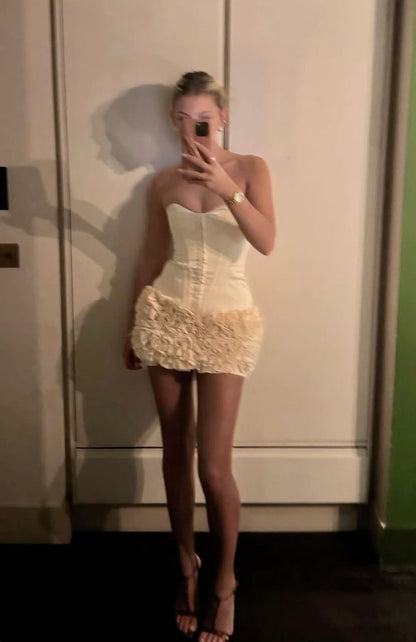 Sexy Sweetheart Short Party Outfit  Sheath Satin Birthday Dress DP05943