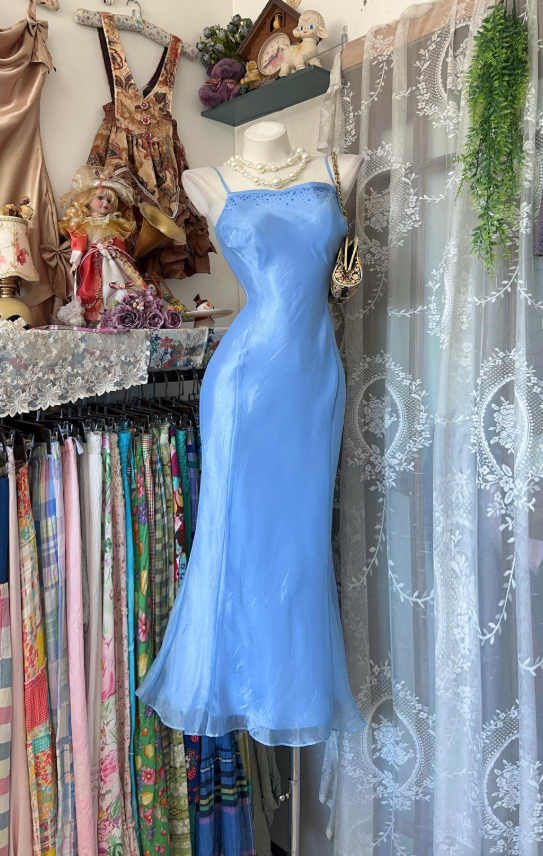 Elegant Sheath Chiffon Blue Mother of Bridal Dress DP06029