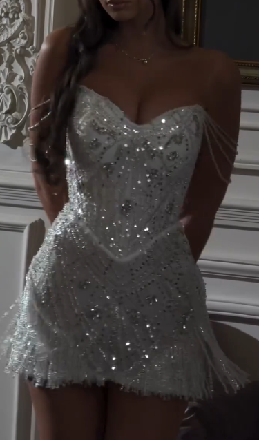 Sexy Sweetheart Birthday Dress Sheath Tulle Sequins Party Dress Grey Hoco Dress DP06124