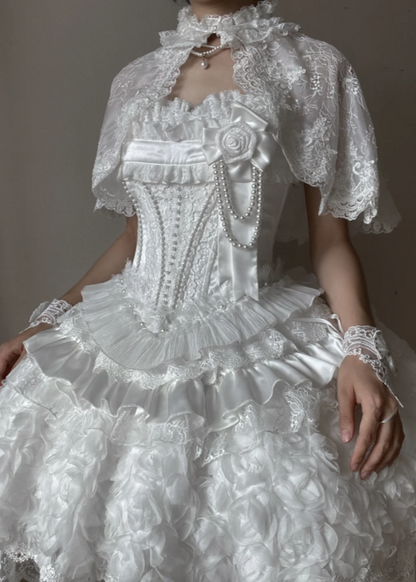 Fashion White Birthday Dress Ball Gown Short Lolita Dress DP06155