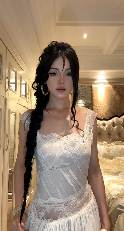 Elegant White Evening Dress Chiffon Formal Dress Strapless Sheath Prom Dress DP06239