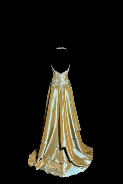 Chic Green Prom Dress Sheath Satin Long Evening Dress DP06505