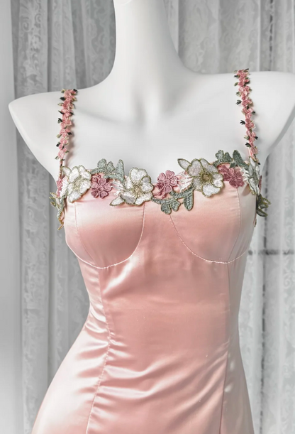 Elegant Pink Short Homecoming Dress Satin Sheath 16th Birthday Dress DP06654