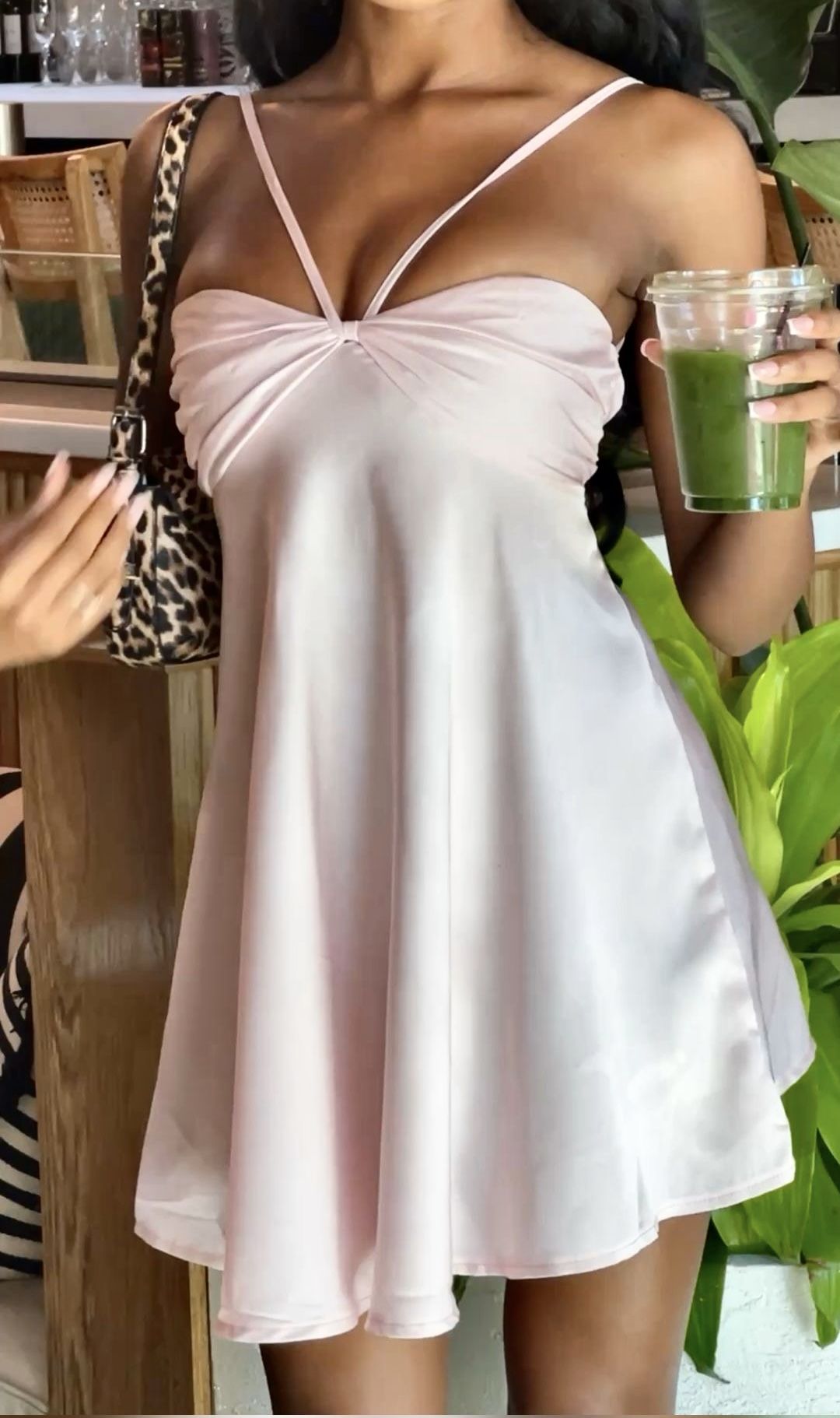 Fashion Pink Hoco Dress Sheath Satin Birthday Dress DP06731