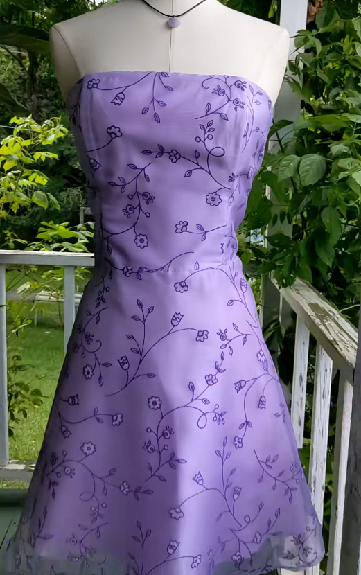 Glamours Lilac Birthday Dress Sheath Chiffon Hoco Dress DP06856