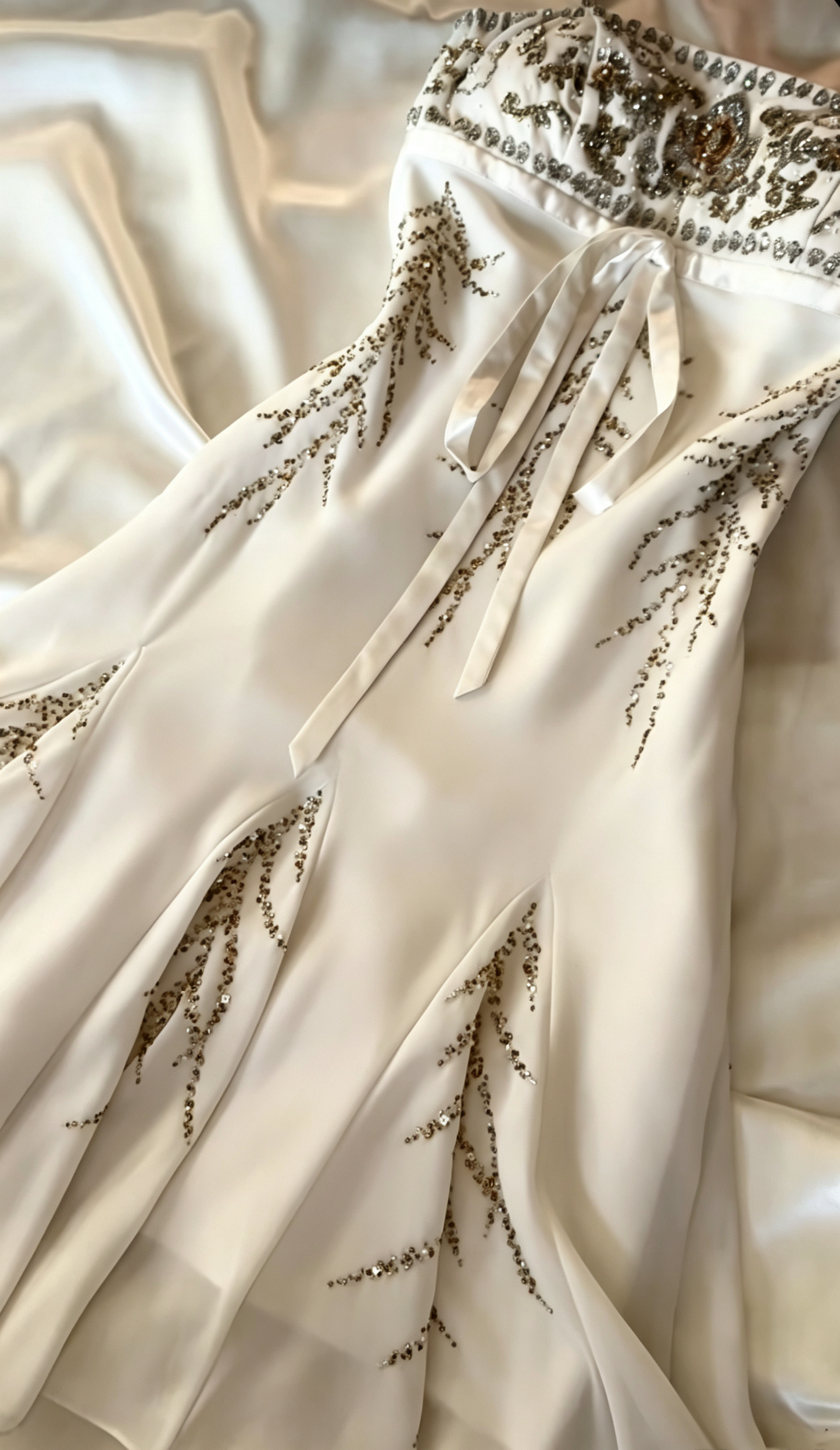 Chic White Short Homecoming Dress Sheath Chiffon Beaded Birthday Dress DP07011