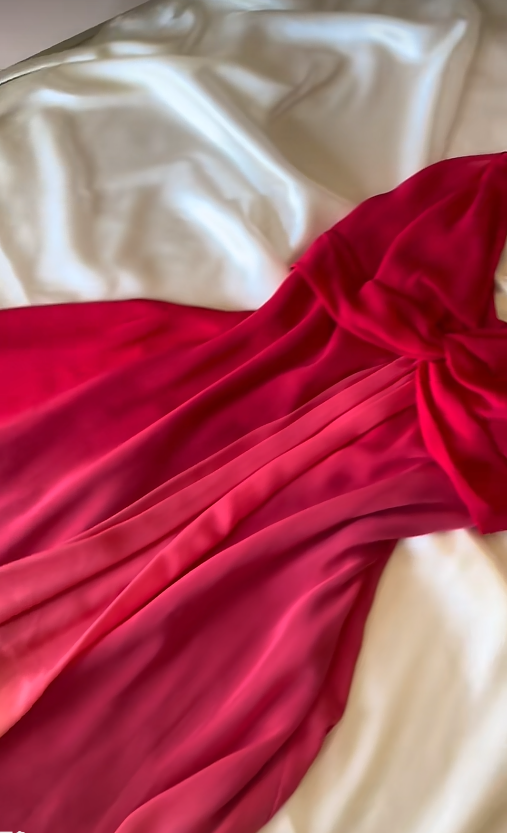 Chic Hot Pink Short Homecoming Dress Sheath Chiffon Birthday Dress DP07012