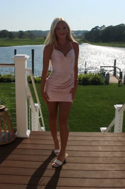 Chic Pink Short Homecoming Dress Sheath Satin Birthday Dress DP07019