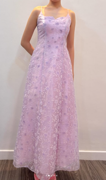 Glamours Light Purple Prom Dress A-Line Tulle Long Evening Dress DP07045