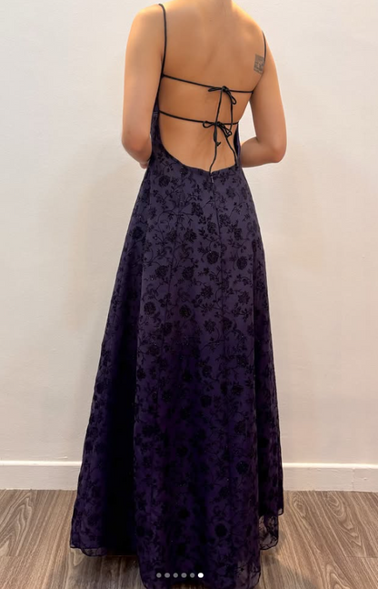 Glamours Dark Purple Prom Dress A-Line Tulle Long Evening Dress DP07046