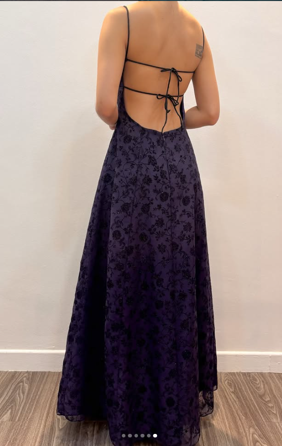 Glamours Dark Purple Prom Dress A-Line Tulle Long Evening Dress DP07046