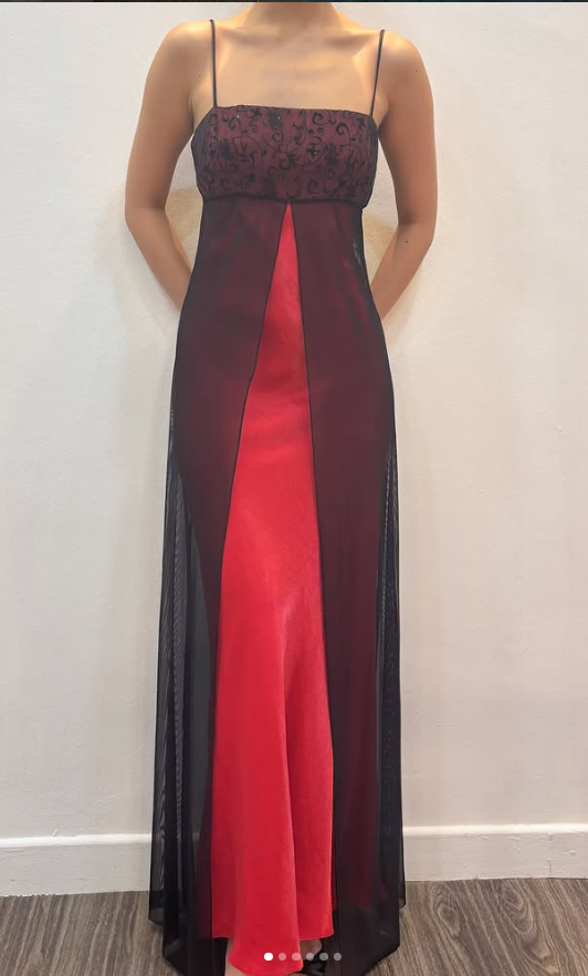 Glamours Red Prom Dress Sheath Satin Long Evening Dress DP07048
