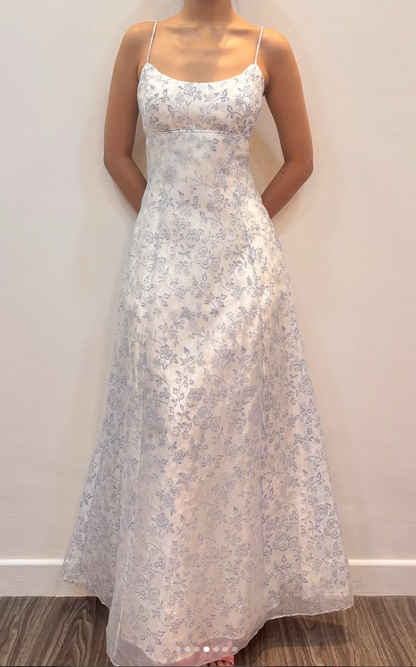 Glamours White Prom Dress A-Line Tulle Long Evening Dress DP07051