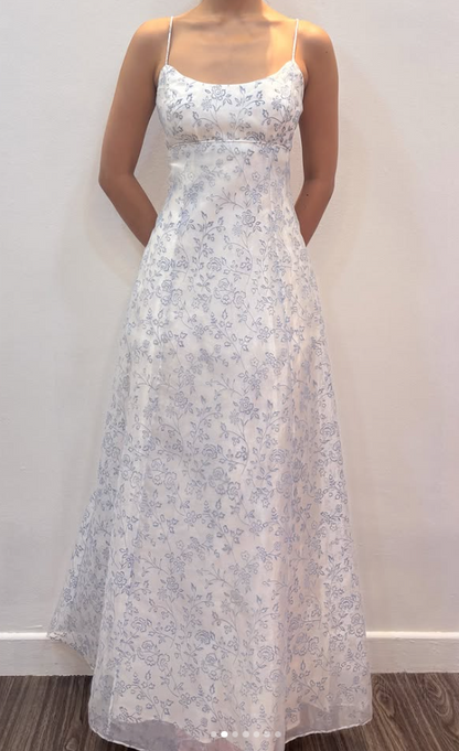 Glamours White Prom Dress A-Line Tulle Long Evening Dress DP07051