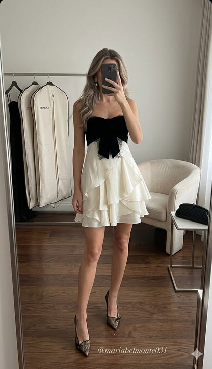 Fashion White Birthday Dress Chiffon Sheath Short Homecoming Dress DP07107