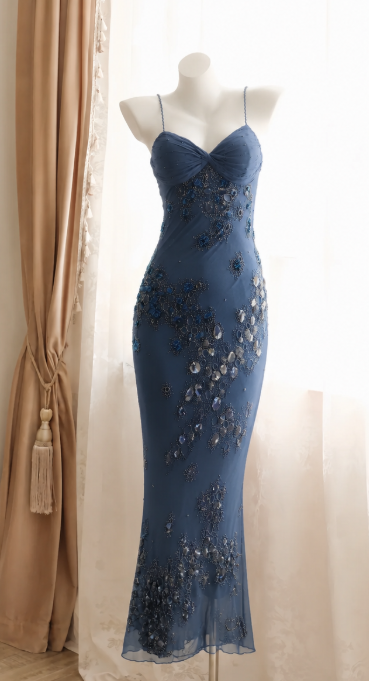 Chic Navy Blue Short Homecoming Dress Sheath Sequins Birthday Dress DP07143