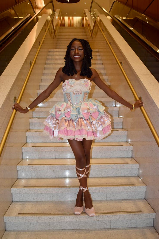 Pretty Blue/Pink Birthday Dress Satin A-Line Short Homecoming Dress DP07170