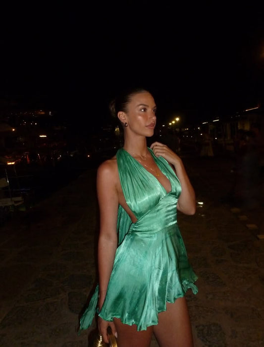 Fashion Mint green Short Birthday Dress Sheath Satin Homecoming Dress DP07216