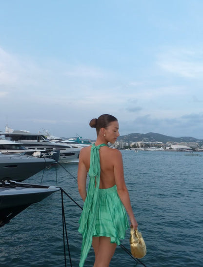 Fashion Mint green Short Birthday Dress Sheath Satin Homecoming Dress DP07216