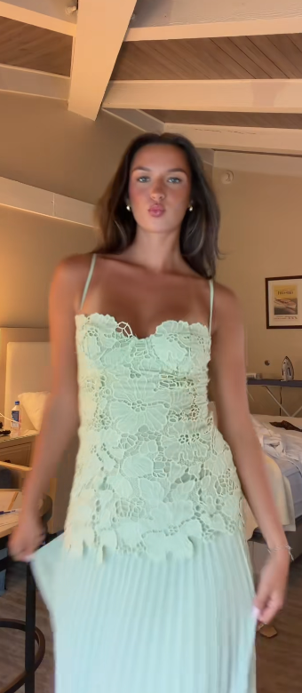 Fairy Sheath Chiffon Long Prom Dress Green Evening Dress DP07448