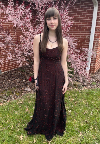 Chic Brown Prom Dress A-Line Tulle Long Evening Dress DP07645
