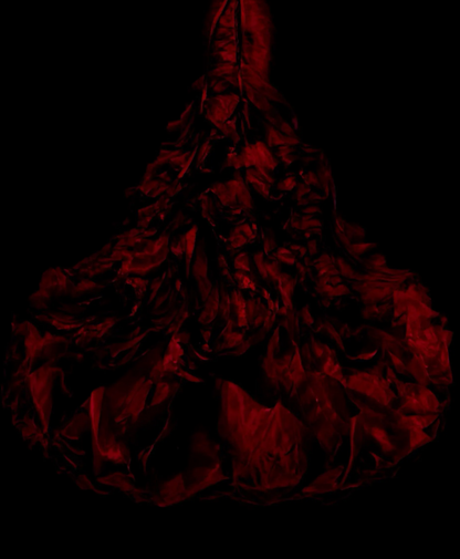 Chic Red Prom Dress Mermaid Satin Long Evening Dress DP07687
