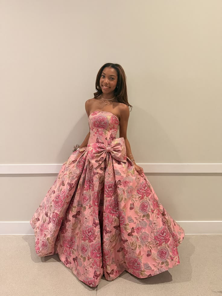 Glam Pink Prom Dress A-Line Satin Long Evening Dress DP07797