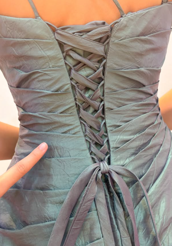Elegant Sheath Satin Long Evening Dress Green Prom Dress DP08024
