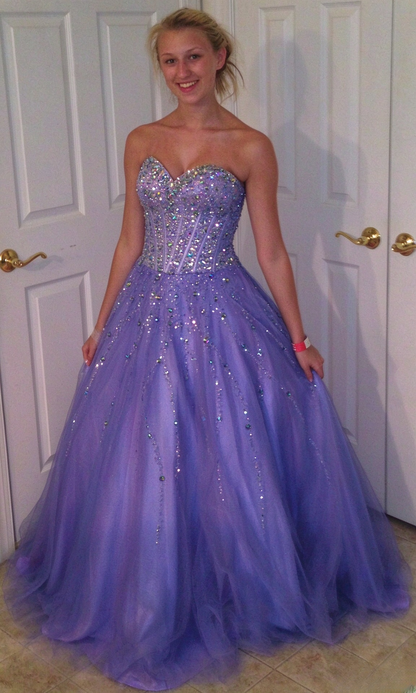 Pretty A-Line Tulle Long Evening Dress Burgundy Prom Dress DP08050