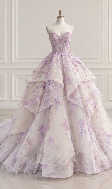 Gorgeous A-Line Sweet 16 Dress Tulle Long Evening Dress White Prom Dress DP08054