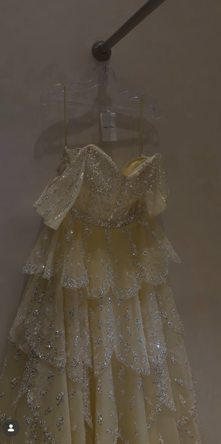 Gorgeous A-Line Tulle Beaded Long Evening Dress Yellow Prom Dress DP08087