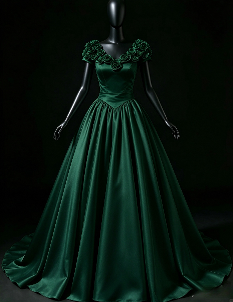 Pretty White Prom Dress A-Line Satin Long Evening Dress DP08101