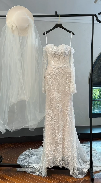 Timeless A-Line Tulle Wedding Dress White Bridal Gown DP08177