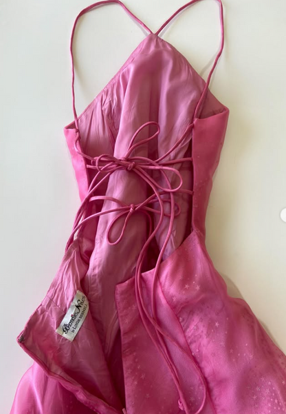 Fairy Hot Pink Prom Dress Sheath Tulle Long Evening Dress DP08209