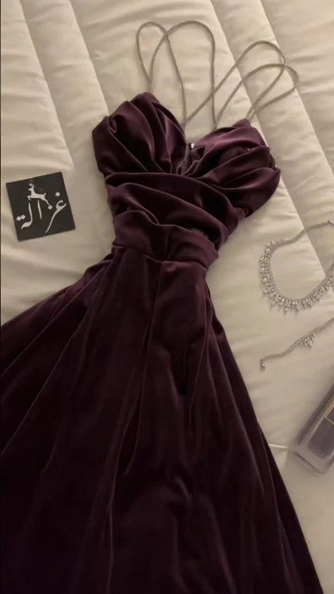 Süßes A-Linie Spaghettiträger Königsblau Sommerkleid zum 18. Geburtstag Hoco Kleid Geburtstagsoutfit 15. Geburtstag Partykleider DP1146