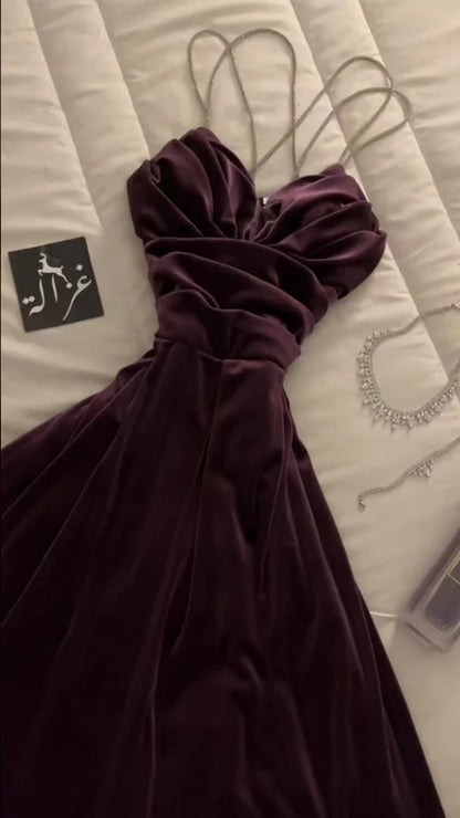 Süßes A-Linie Spaghettiträger Königsblau Sommerkleid zum 18. Geburtstag Hoco Kleid Geburtstagsoutfit 15. Geburtstag Partykleider DP1146