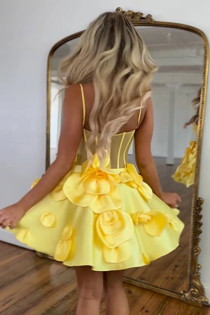Robe de bal sexy à bretelles spaghetti en satin rose, courte, tenue d'été pour 20e anniversaire, tenue Hoco, mini robe de soirée pour 18e anniversaire, DP1172