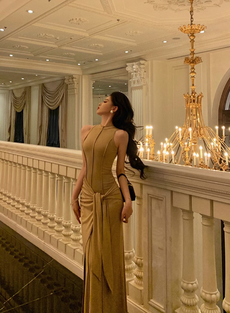 Elegantes ärmelloses Meerjungfrauenkleid zum 21. Geburtstag, Partykleid, Geburtstags-Outfits, Geburtstagskleid-Ideen für Frauen, DP1286