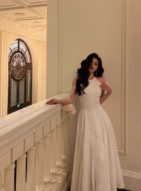 Elegant A Line White Sleeveless 23rd Birthday Dress Party Gown Birthday Outfits Birthday Dress Ideas For Women DP1411