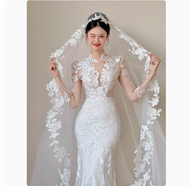 Romantisches Brautkleid Meerjungfrau V-Ausschnitt Spitze Weiße Brautkleider Minimalistische Brautkleider DP1798