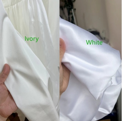 Hübsches Brautkleid Ballkleid Trägerlos Satin Weiß Lange Brautkleider Brautkleider DP1826