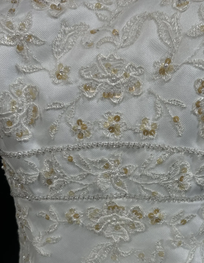 Hübsches Hochzeitskleid High Low Trägerlos Elfenbein Lange Brautkleider Brautkleider DP1836