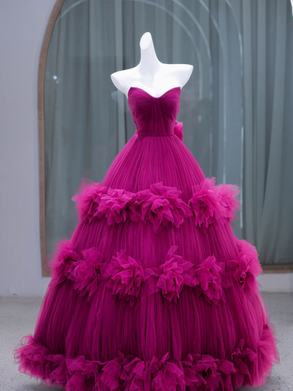 Elegantes Ballkleid Herzausschnitt Tüll Langes Ballkleid Partykleid Abschlusskleider DP1970