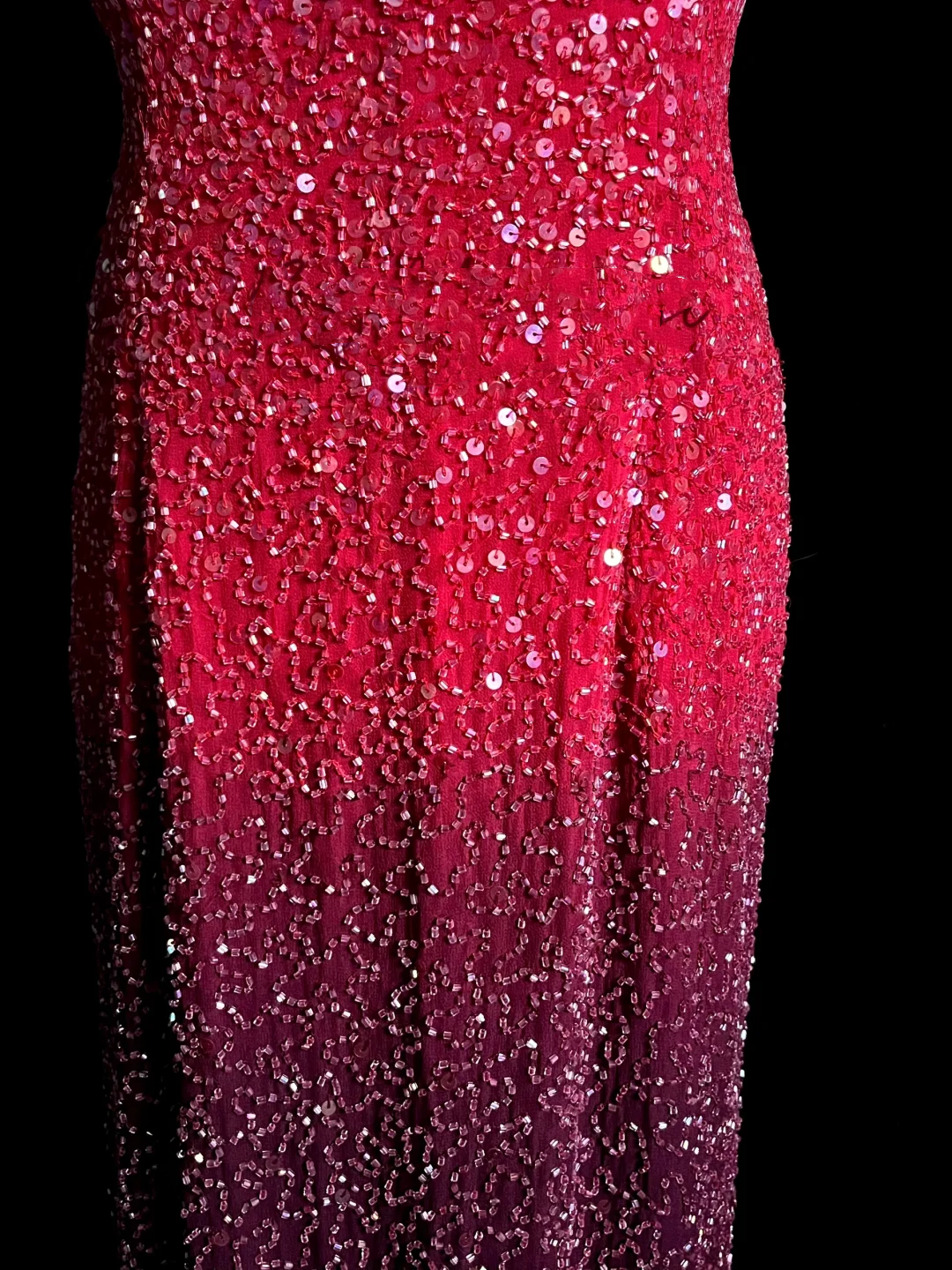 Robe de bal longue rose à paillettes, style sirène, dos nu, style vintage, robe de soirée, robe de remise de diplôme, DP2044