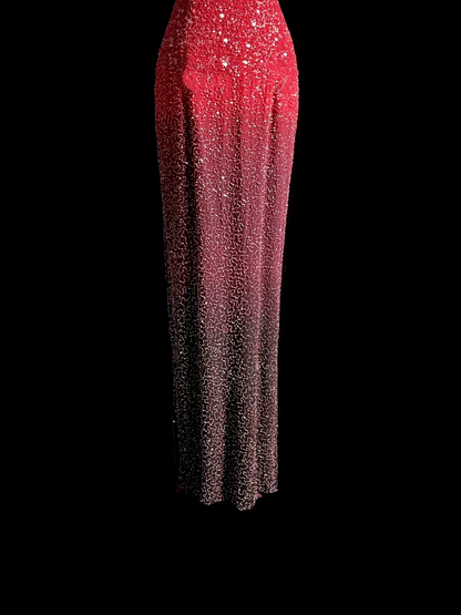 Robe de bal longue rose à paillettes, style sirène, dos nu, style vintage, robe de soirée, robe de remise de diplôme, DP2044
