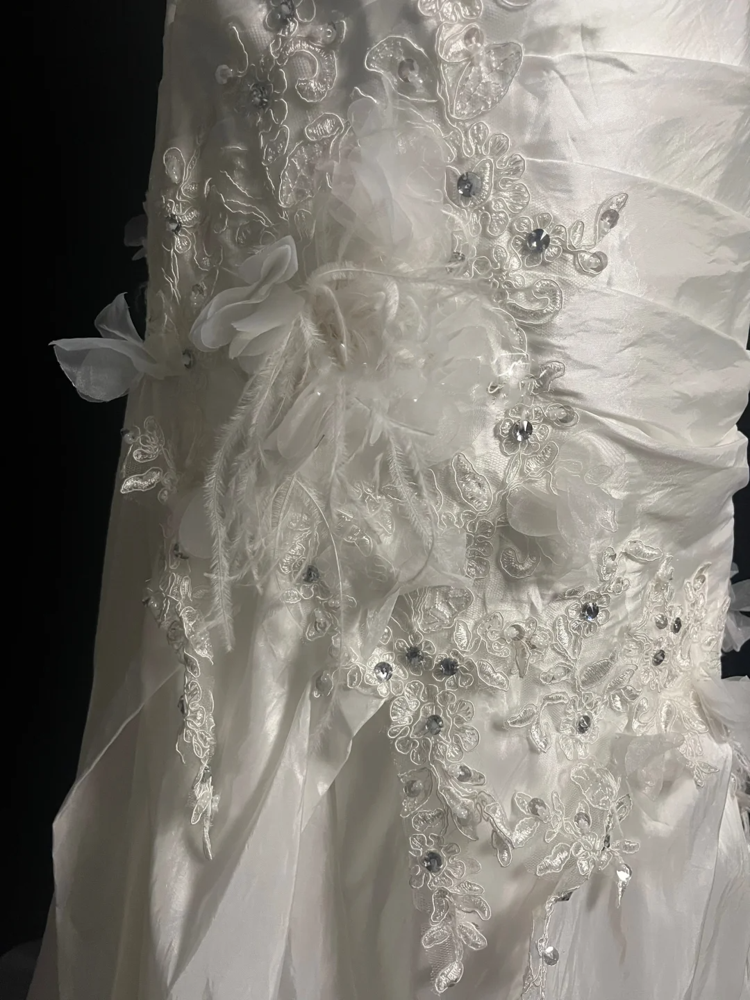 Retro Brautkleid Meerjungfrau Sweetheart Weiß Satin Lange Brautkleider Retro 1970er Jahre Brautkleider DP2045