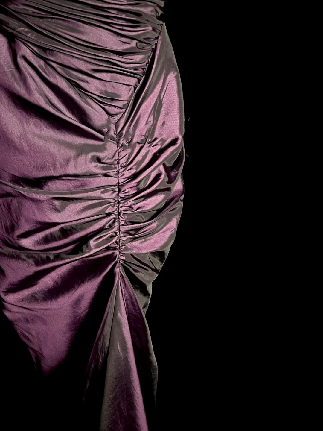 Robe de bal longue style sirène vintage en taffetas raisin, robe de soirée, robe de remise de diplôme, DP2050